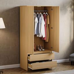 Lassic Vida Designs Denver 2 Door Wardrobe With Drawers - thumbnail 3