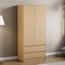Lassic Vida Designs Denver 2 Door Wardrobe With Drawers - thumbnail 1