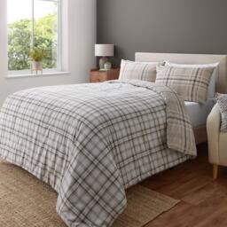 Catherine Lansfield Kelso Check Reversible Duvet Cover Set - thumbnail 2