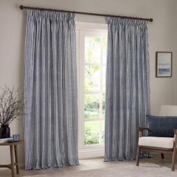 Yard Hebden Striped 100% Cotton Lined Pencil Pleat Curt - thumbnail 2