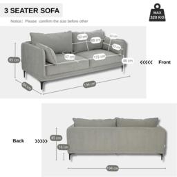 Jack Wills Neptune 3 Seat Sofa - thumbnail 5
