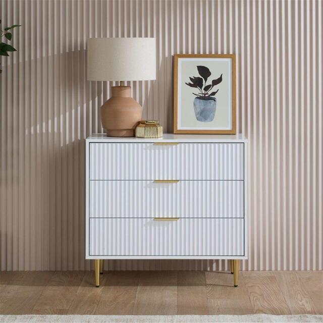 Birlea Zara 3 Drawer Fluted Chest - image 1