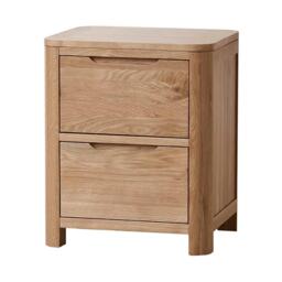 Comfy Living Oak Effect Bedroom Furniture 2 Door Wardrobe - thumbnail 3