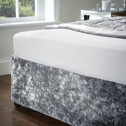 Catherine Lansfield Crushed Velvet Elasticated Divan Base Wrap - thumbnail 2