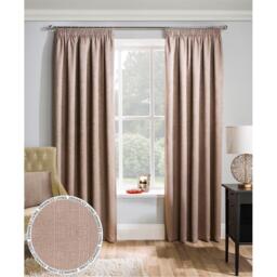 Enhanced Living Matrix Latte Thermal Blockout Tape Top Curtain - thumbnail 1