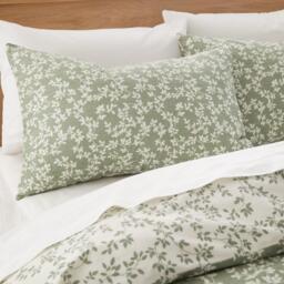 Bianca Shadow Leaves 200 TC Cotton Duvet Cover Set - thumbnail 3