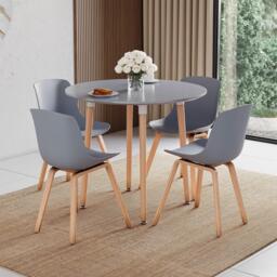 Lassic Vida Designs Batley 4 Seater Round Dining Table - thumbnail 1