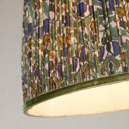 Lighting Collection Vintage Print Shade - thumbnail 2