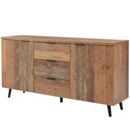 Urban Meuble Rustic Wood Sideboard Brown Durable Use - thumbnail 8
