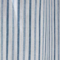 Catherine Lansfield Logan Stripe Lined Eyelet Curtains Blue - thumbnail 3