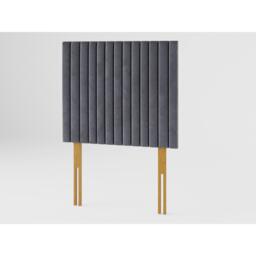 Aspire Grant 80 cm Headboard, Plush Velvet Fabric, Navy, - thumbnail 2