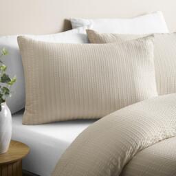 Catherine Lansfield Stripe Seersucker Duvet Cover Set - thumbnail 2