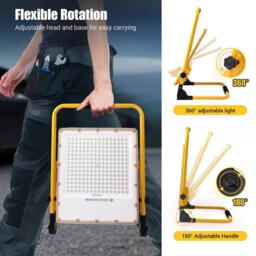 Breeins Portable Rechargeable LED Floodlight Work Light - thumbnail 4