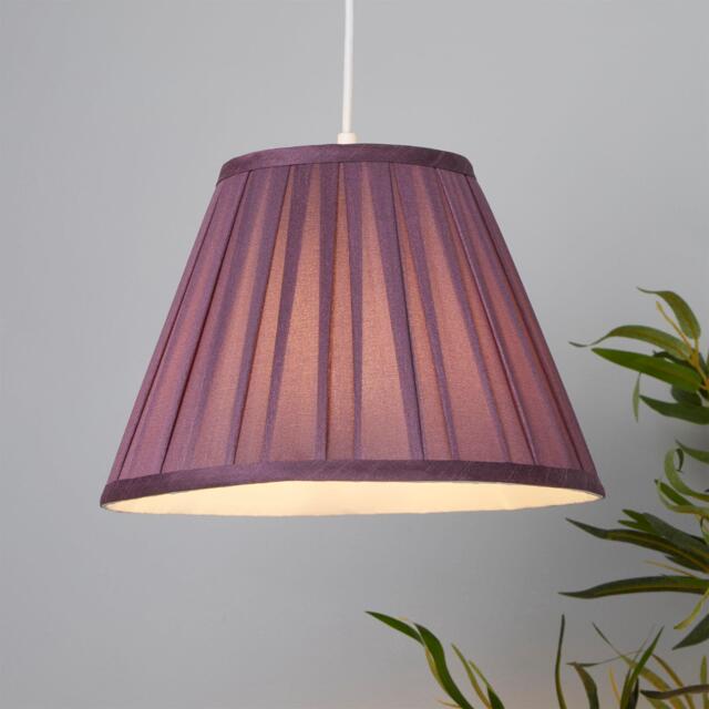 Lighting Collection Taper Pleat Silk Shade - image 1