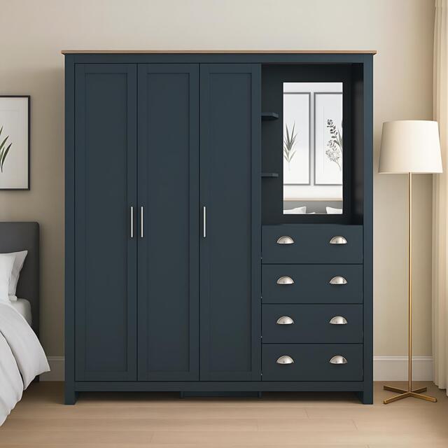 Jack Wills Lancaster 4 Drawer Wardrobe Combi Unit - image 1