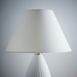 K Living Cream Textured Linen Fabric Coolie Lampshade