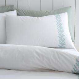 Bianca Embroidery Leaf 180 TC Cotton Duvet Cover Set - thumbnail 2