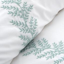 Bianca Embroidery Leaf 180 TC Cotton Duvet Cover Set - thumbnail 3