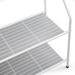 House of Home Clothes Rail With Two Shelves in White Powder Coat - thumbnail 8