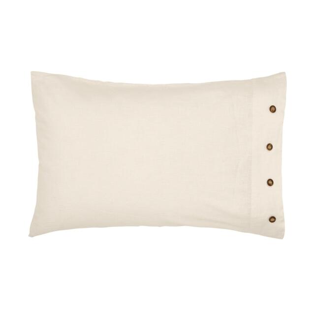 Morris and Co Pure Linen Cotton Standard Pcase White