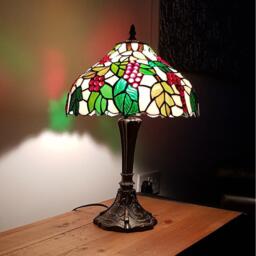 K Living Handley Antique Brass Tiffany Table Lamp - thumbnail 4