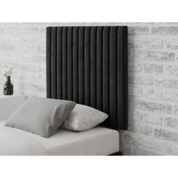 Aspire Grant 80 cm Headboard, Plush Velvet Fabric, Navy,