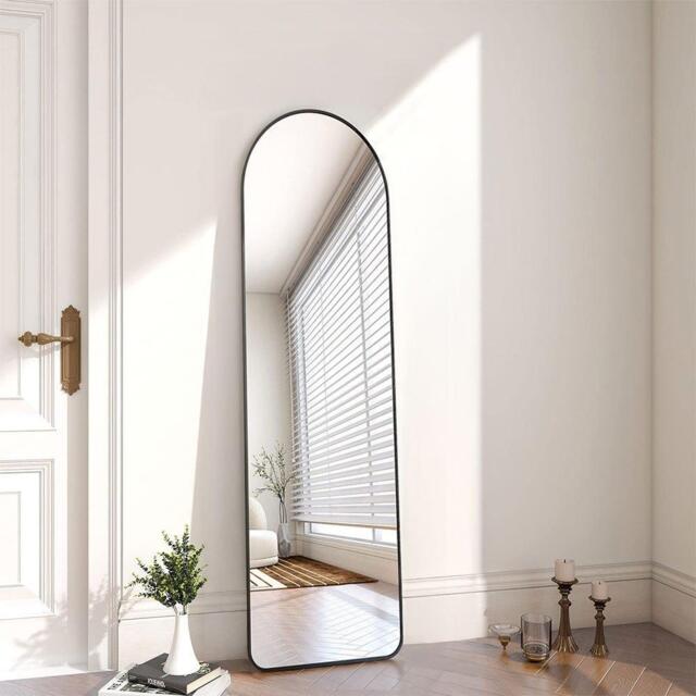 Kabinet UK Modern Arched Freestanding Metal Floor Mirror - image 1