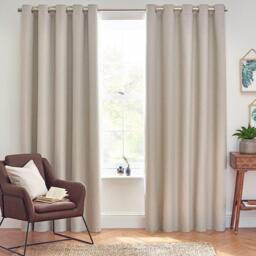 Furn Dawn Textured Blackout Eyelet Curtains