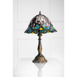 K Living Barking Antique Brass Tiffany Table Lamp - thumbnail 2