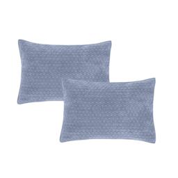 Bianca Attica Velvet Embroidered Pillow sham Pair - thumbnail 3