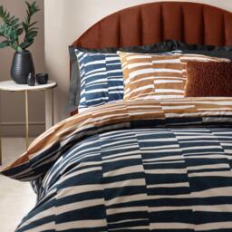 Hoem Piper Abstract Cotton Rich Reversible Duvet Set - thumbnail 3
