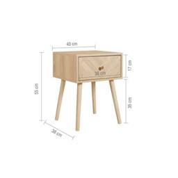 Birlea Herringford 1 Drawer Bedside - thumbnail 7