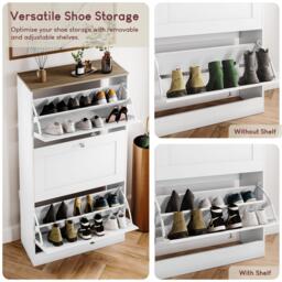 Lassic Vida Designs 3 Drawer Shoe Cabinet - thumbnail 3