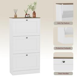 Lassic Vida Designs 3 Drawer Shoe Cabinet - thumbnail 7