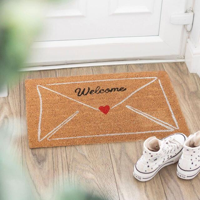Something Different Natural Love Letter Valentines Day Doormat - image 1