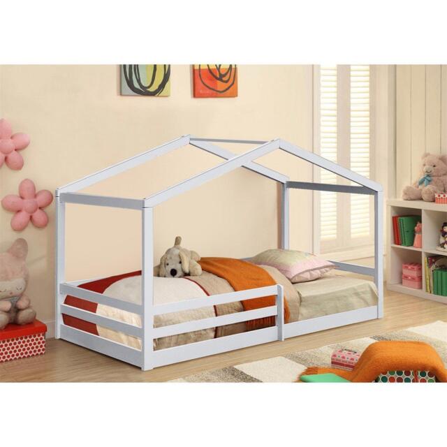 Comfy Living 3ft House Bed Frame With Tent and Mat - image 1
