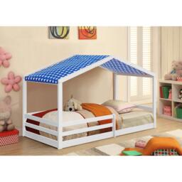 Comfy Living 3ft House Bed Frame With Tent and Mat - thumbnail 4