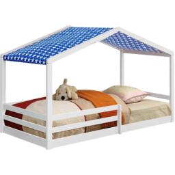 Comfy Living 3ft House Bed Frame With Tent and Mat - thumbnail 7