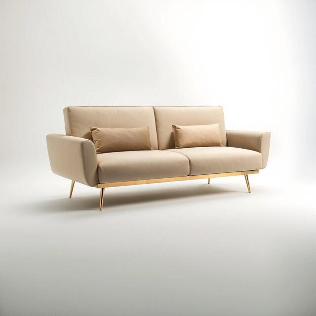 Interiors by Premier Hatton Mink Velvet Sofa Bed - image 1