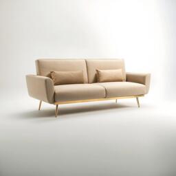 Interiors by Premier Hatton Mink Velvet Sofa Bed - thumbnail 1