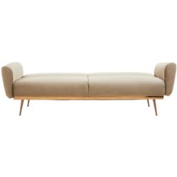 Interiors by Premier Hatton Mink Velvet Sofa Bed - thumbnail 2