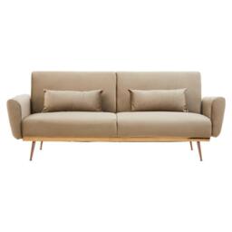 Interiors by Premier Hatton Mink Velvet Sofa Bed - thumbnail 3