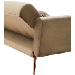 Interiors by Premier Hatton Mink Velvet Sofa Bed - thumbnail 4