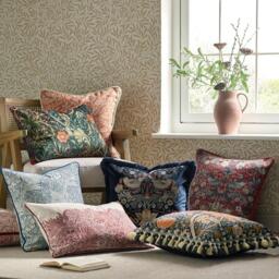 Morris and Co Acorn Tonal Jacquard Feather Filled Cushion - thumbnail 5