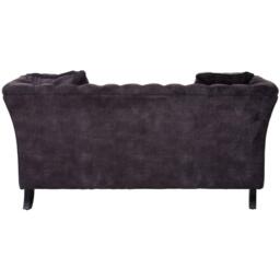 Fifty Five South Sabrina Two Seat Grey Velvet Sofa - thumbnail 2