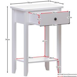 Lassic Vida Designs Windsor 1 Drawer Console Table - thumbnail 2