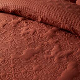 Serene Home Avery Stripe Duvet Cover Set in Terracotta - thumbnail 3