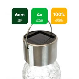 Streetwize Pack of 4 Solar Hanging Crackle Balls - thumbnail 3