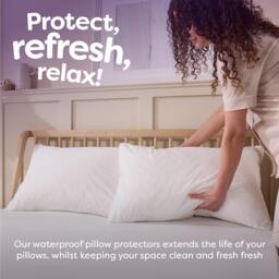 Slumberdown Rebound Pillows & Waterproof 2 Pack Protector - thumbnail 5