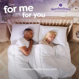 Slumberdown Rebound Pillows & Waterproof 2 Pack Protector - thumbnail 8